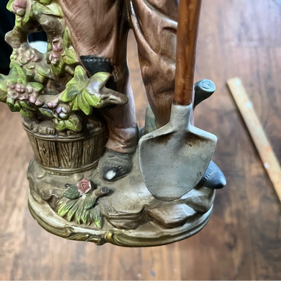 Home Interior 13’ Old Man And Woman Porcelyn Figurines Vintage - Picture 12 of 16